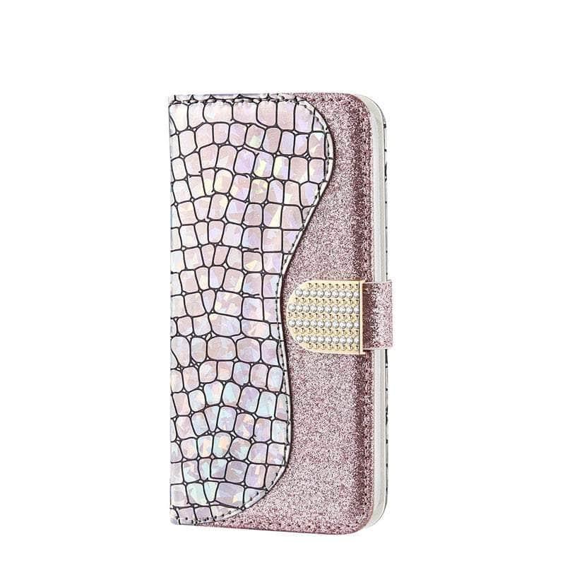 Casebuddy Galaxy S23 Ultra Laser Flash Powder Leather Case