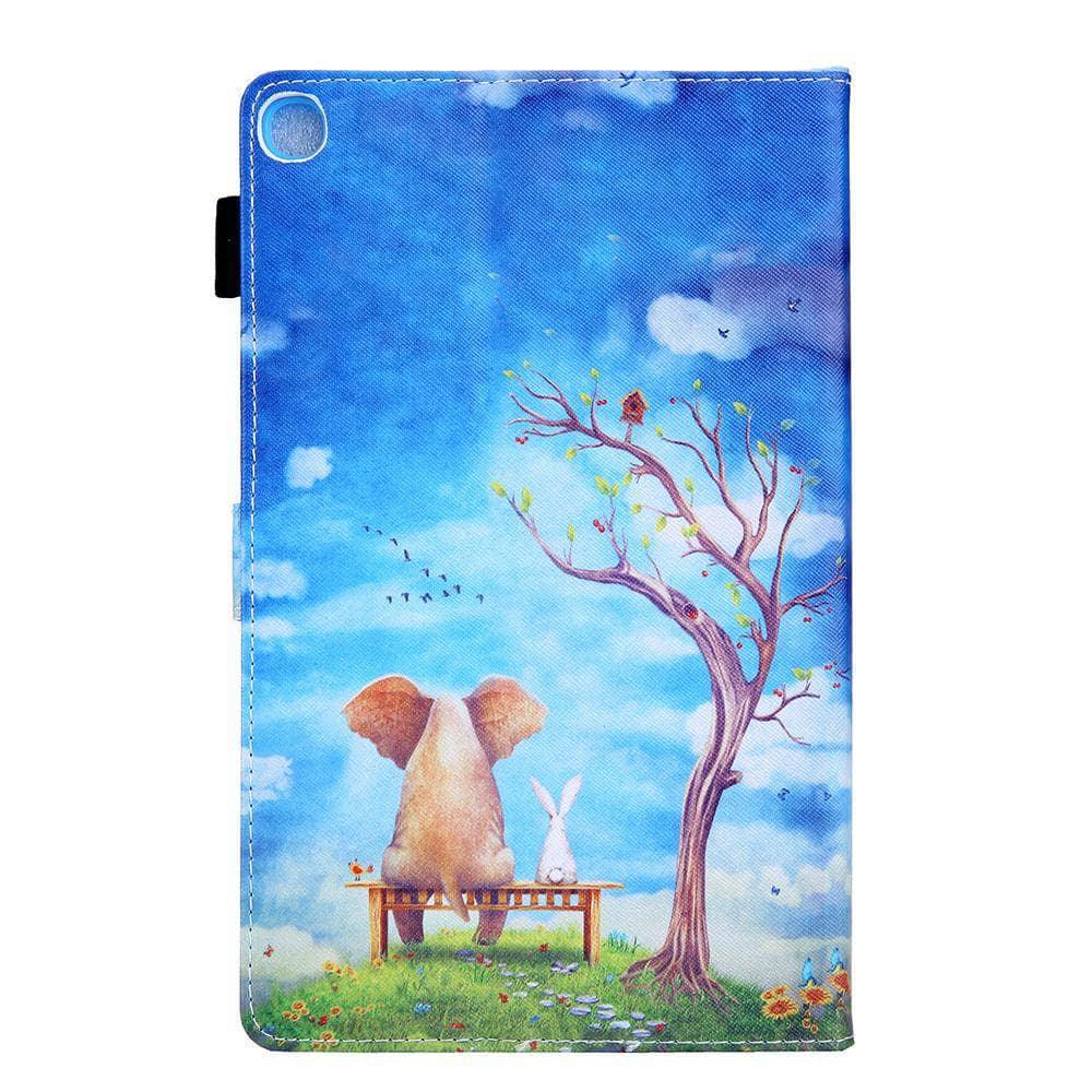 Galaxy Tab A 10.1" 2019 SM-T510 SM-T515 10.1 PU Leather Tablet Fashion Cartoon Cover - CaseBuddy