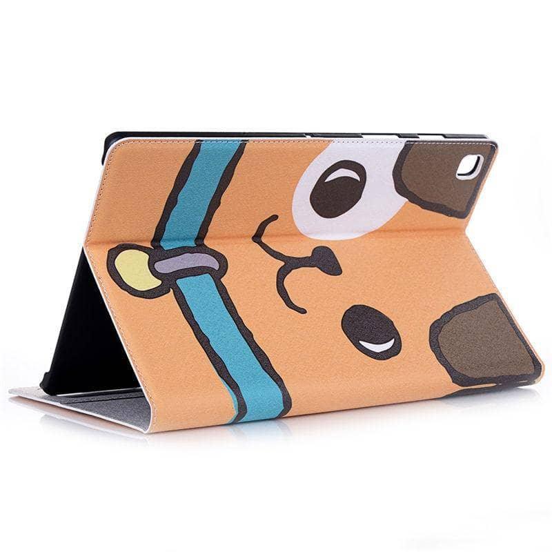 Galaxy Tab A 10.1 2019 T510 T515 SM-T510 PU Leather Animal Pattern Flip Stand - CaseBuddy