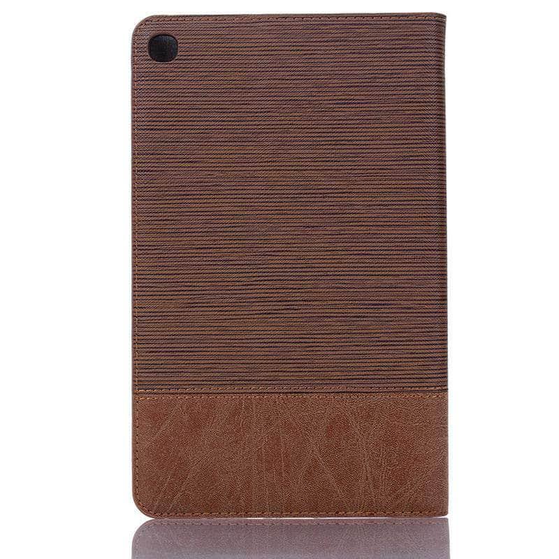 Galaxy Tab A 8.0 2019 Patchwork Business PU Leather Cover Flip Wallet Card Slot SM-T290 T295 - CaseBuddy