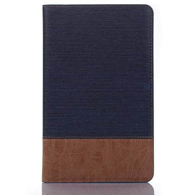 Galaxy Tab A 8.0 2019 Patchwork Business PU Leather Cover Flip Wallet Card Slot SM-T290 T295 - CaseBuddy