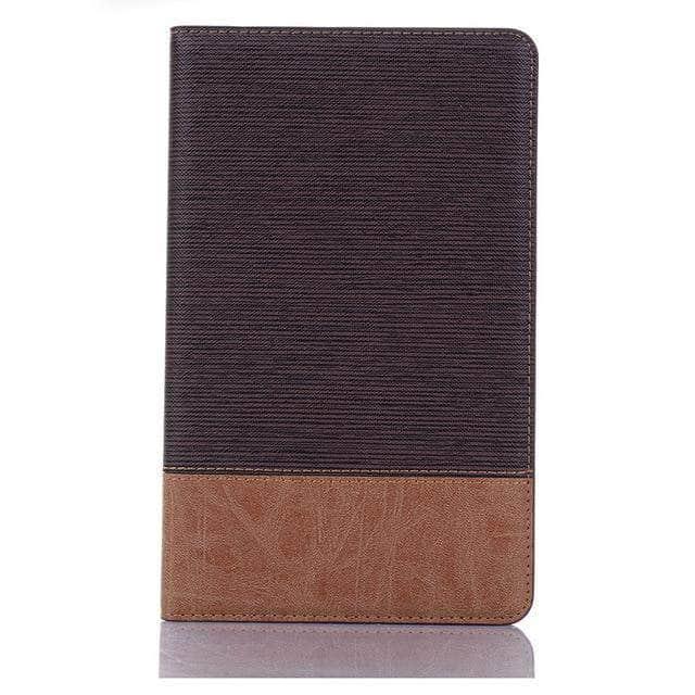 Galaxy Tab A 8.0 2019 Patchwork Business PU Leather Cover Flip Wallet Card Slot SM-T290 T295 - CaseBuddy