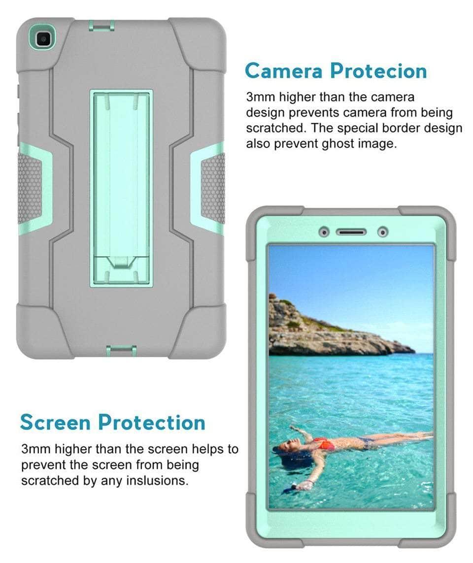 Galaxy Tab A 8.0 2019 SM-T290 SM-T295 Heavy Duty 3 in 1 Hybrid Rugged Case - CaseBuddy