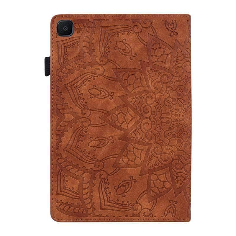 Galaxy Tab A7 10.4 2 T500 T505 Classic Flower Leather Cover - CaseBuddy