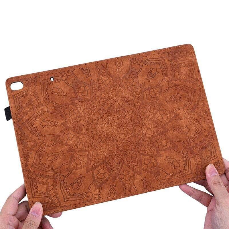 Galaxy Tab A7 10.4 2 T500 T505 Classic Flower Leather Cover - CaseBuddy