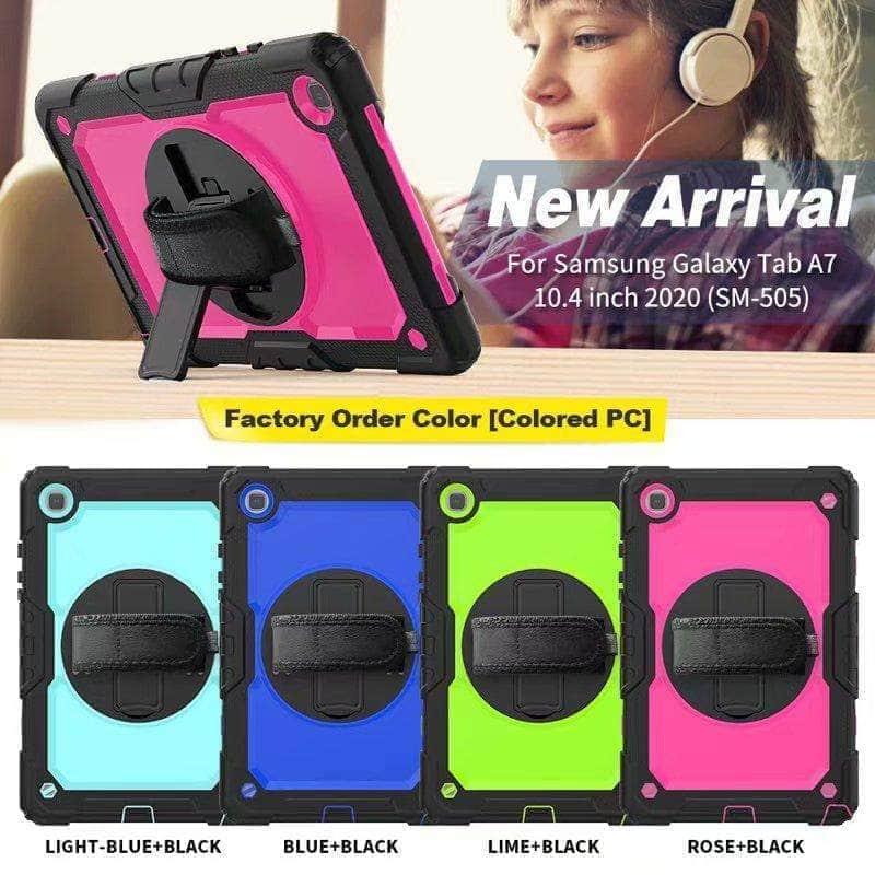 CaseBuddy Australia Casebuddy Galaxy Tab A7 Case 10.5 T500 T505 Heavy Duty Shockproof Rugged Hybrid Protective Case