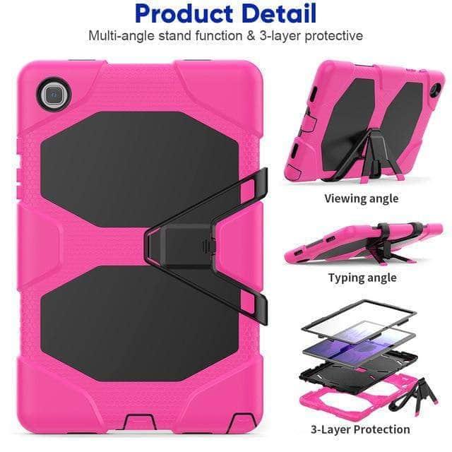 CaseBuddy Australia Casebuddy rose Galaxy Tab A7 Case 10.5 T500 T505 Shockproof Heavy Duty Rugged Case