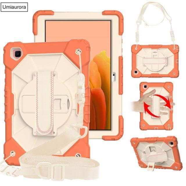 CaseBuddy Australia 02 Orange Beige / A7 Lite 8.7 T225 Galaxy Tab A7 Lite 2021 T220 T225 Tablet Kids Shockproof Cover