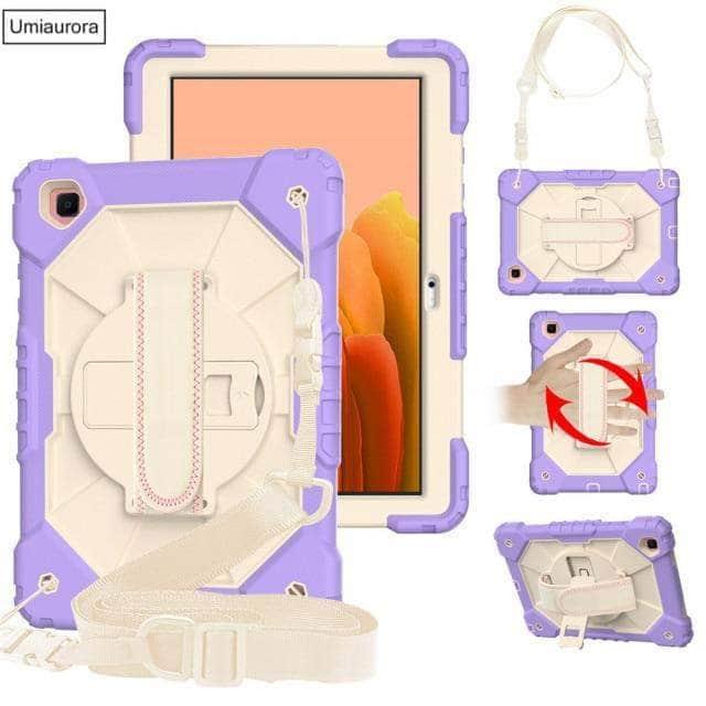 CaseBuddy Australia 02 Light Purple BGE / A7 Lite 8.7 T225 Galaxy Tab A7 Lite 2021 T220 T225 Tablet Kids Shockproof Cover