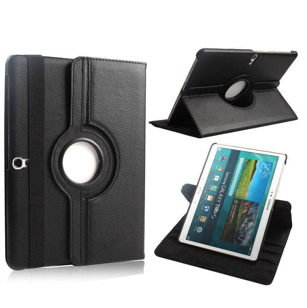 Galaxy Tab S 10.5 T800 T801 Leather Look Stand 360 Case - CaseBuddy