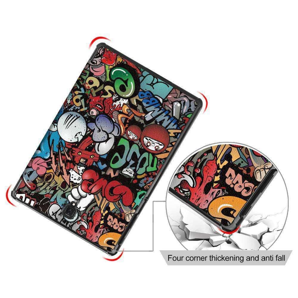 Galaxy Tab S4 10.5 Fashion Print Leather Look Kickstand Case - CaseBuddy