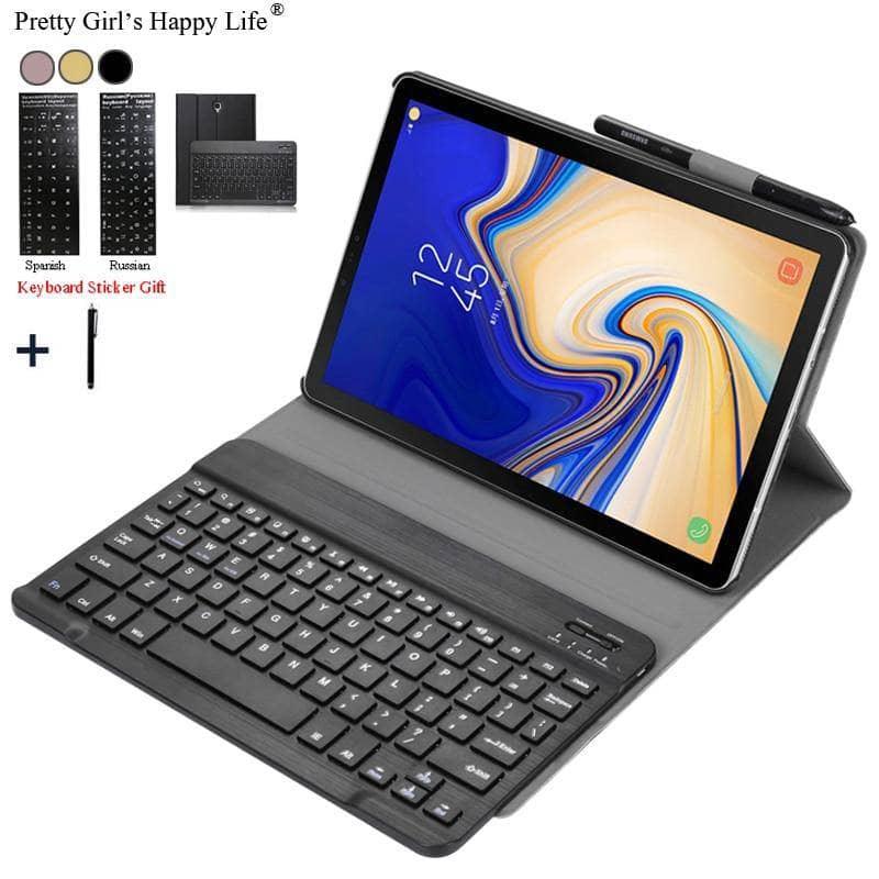 Galaxy Tab S5e 10.5 SM-T720 SM-T725 Detachable WiFi Bluetooth Keyboard Leather Cover - CaseBuddy