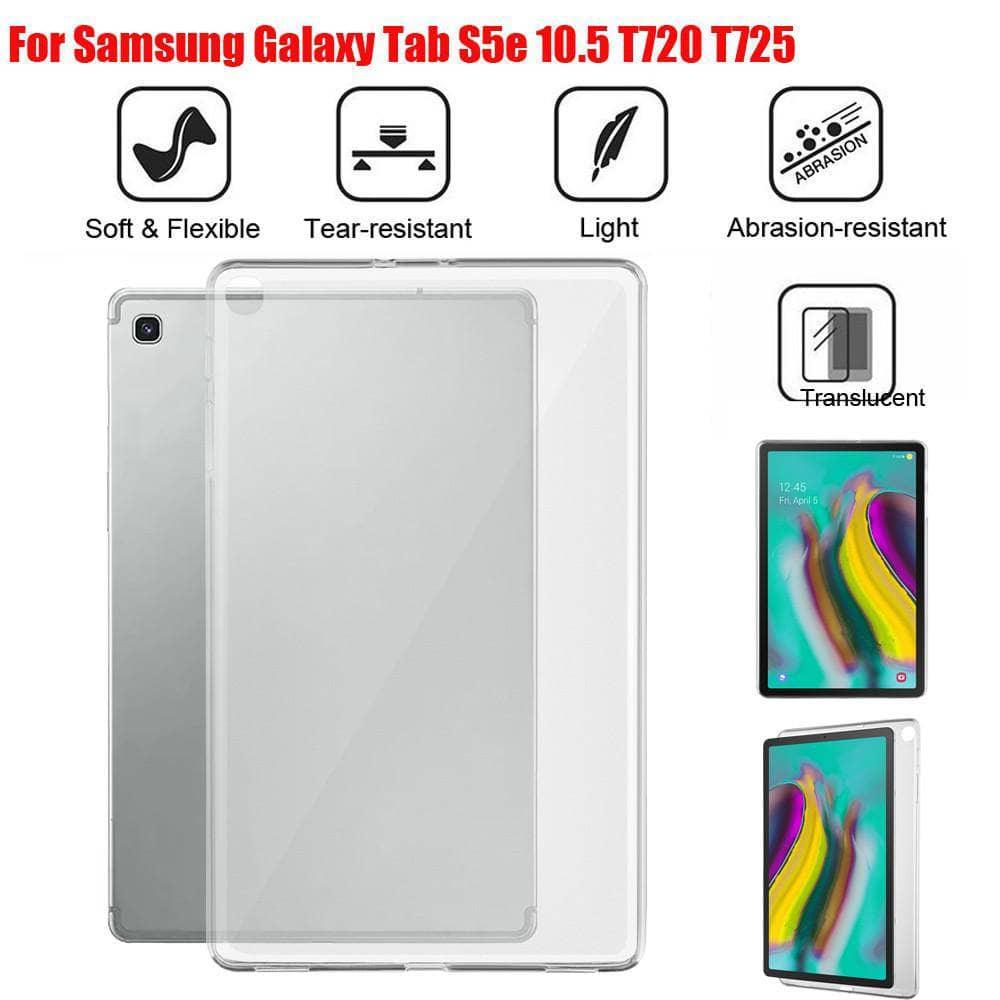 Galaxy Tab S5e 10.5 SM-T720 SM-T725 Shockproof TPU Gel Silicone Shell Multi Size Adaptable - CaseBuddy