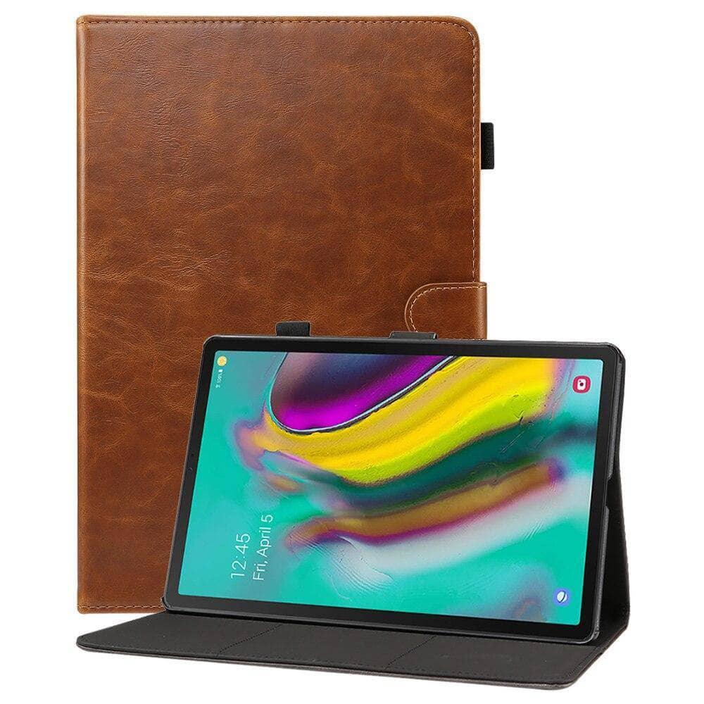 Galaxy Tab S5e 10.5 SM-T720 SM-T725 Simple Design Soft PU Leather Smart Flip Tablet Case - CaseBuddy