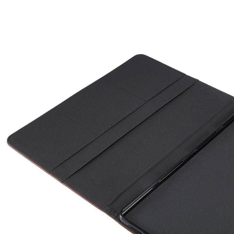 Galaxy Tab S6 10.5 T860 T865 Leather Look Stand Shell - CaseBuddy