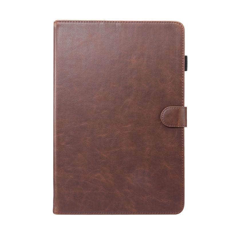 Galaxy Tab S6 10.5 T860 T865 Leather Look Stand Shell - CaseBuddy