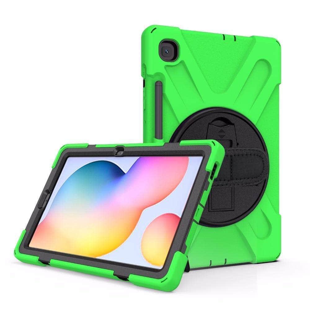 CaseBuddy Australia Casebuddy Galaxy Tab S6 Lite 10.4 P610 P615 360 Rotatable Shockproof Case Hand Shoulder Strap