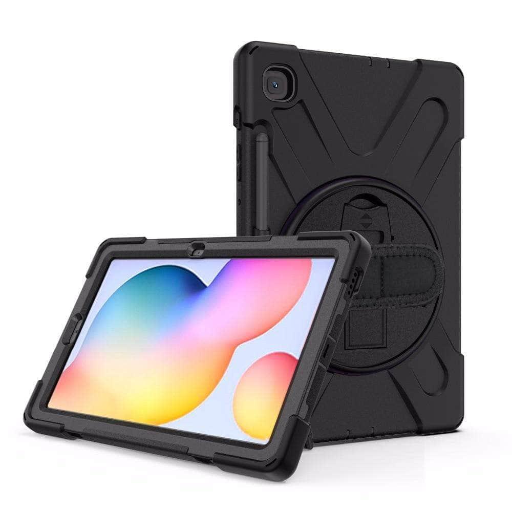 CaseBuddy Australia Casebuddy Galaxy Tab S6 Lite 10.4 P610 P615 360 Rotatable Shockproof Case Hand Shoulder Strap