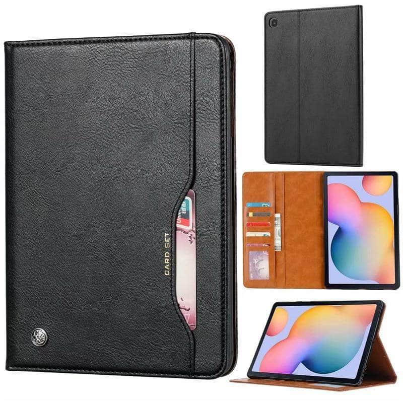 Galaxy Tab S6 Lite 10.4 P610 P615 PU Leather Stand Case with Card Slots - CaseBuddy