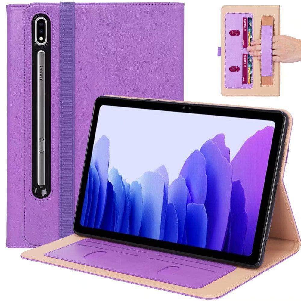 Galaxy Tab S7 11 T870 T875 Wallet Design Stand Holder Tablet Cover - CaseBuddy