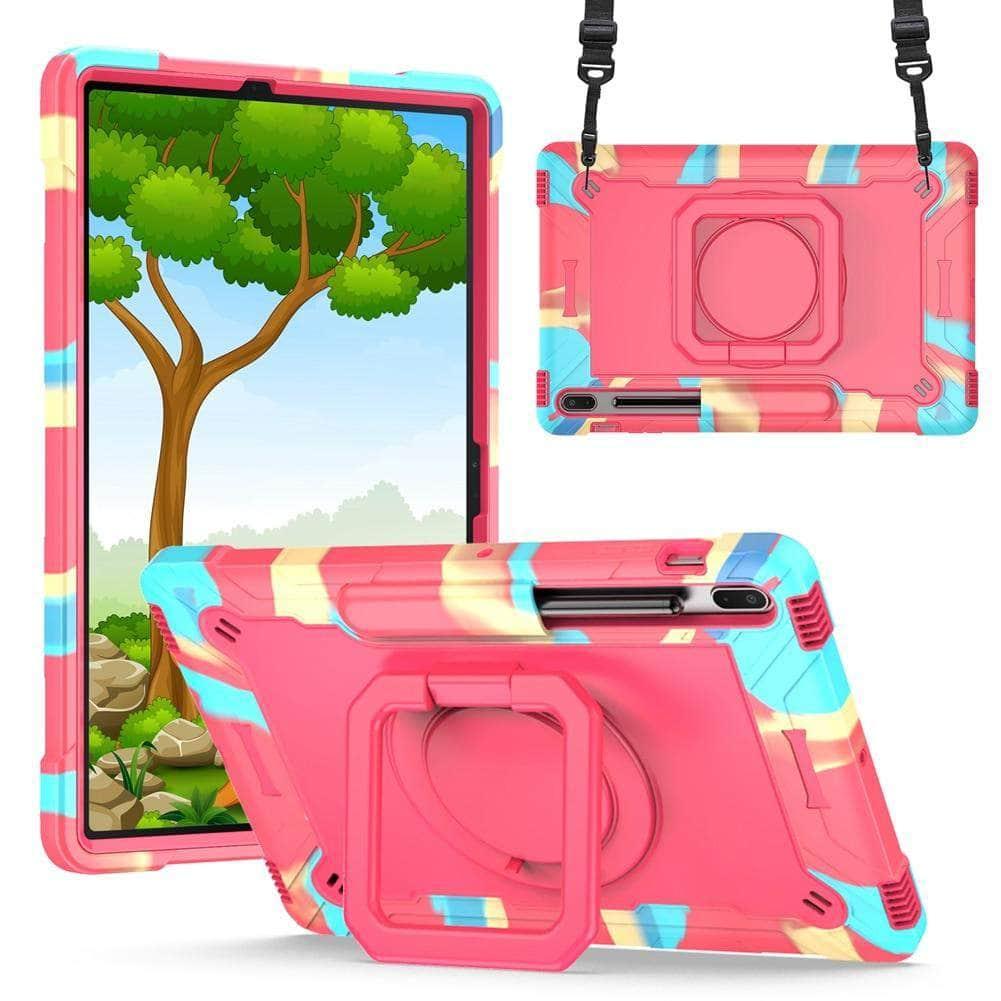 CaseBuddy Australia Casebuddy Galaxy Tab S7 Lite 12.4 T730 T735 Heavy Duty Shockproof Stand