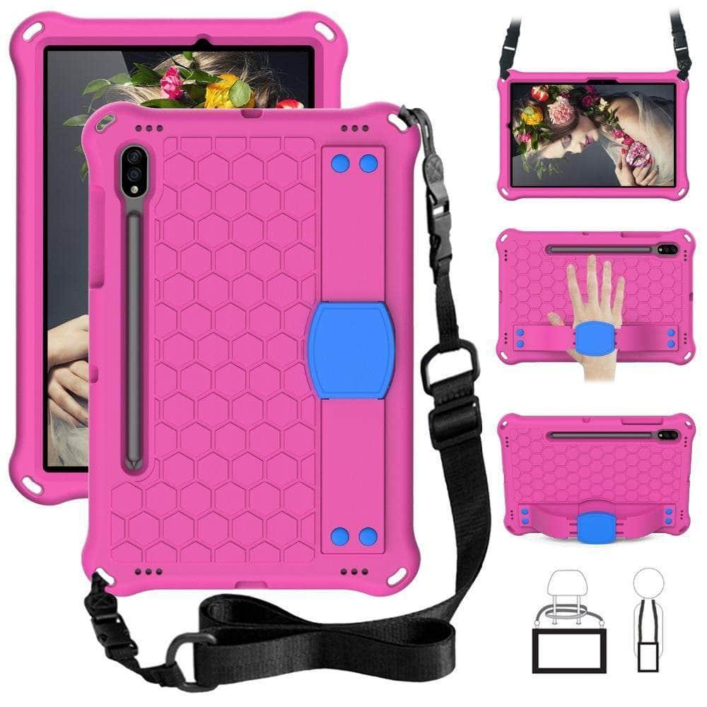 Galaxy Tab S7 T870 T875 Shockproof Armor Honeycomb Rugged Duty Hybrid Case - CaseBuddy