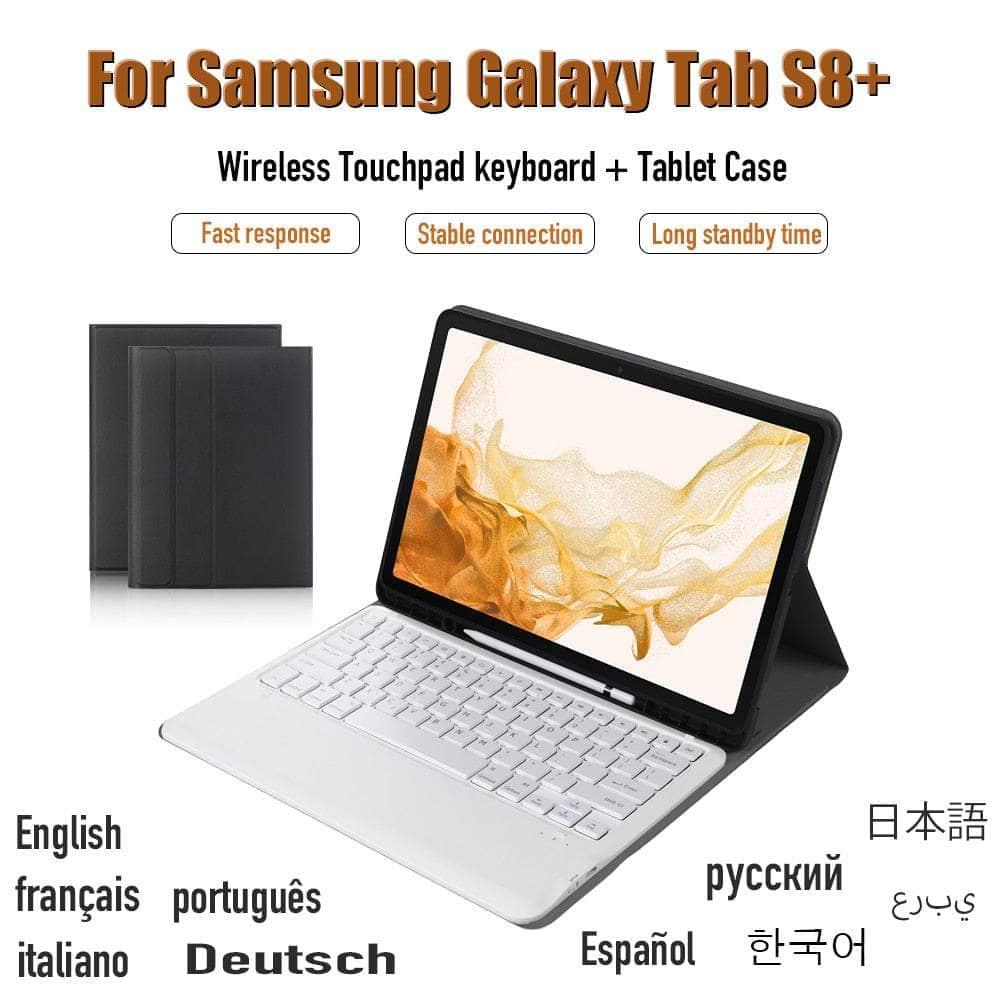 CaseBuddy Australia Galaxy Tab S8 Plus Portable Wireless Bluetooth Keyboard Case