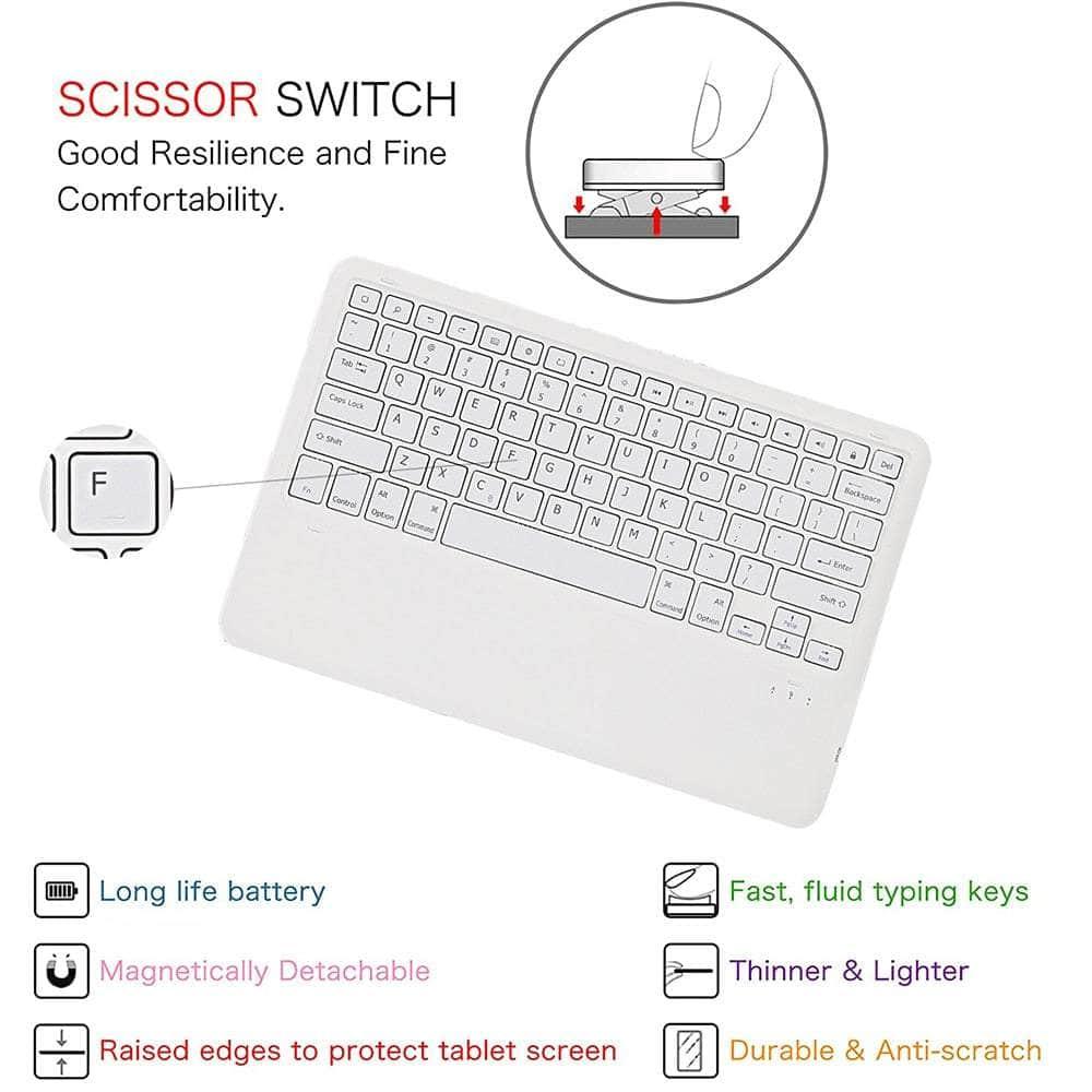 CaseBuddy Australia Galaxy Tab S8 Plus Portable Wireless Bluetooth Keyboard Case