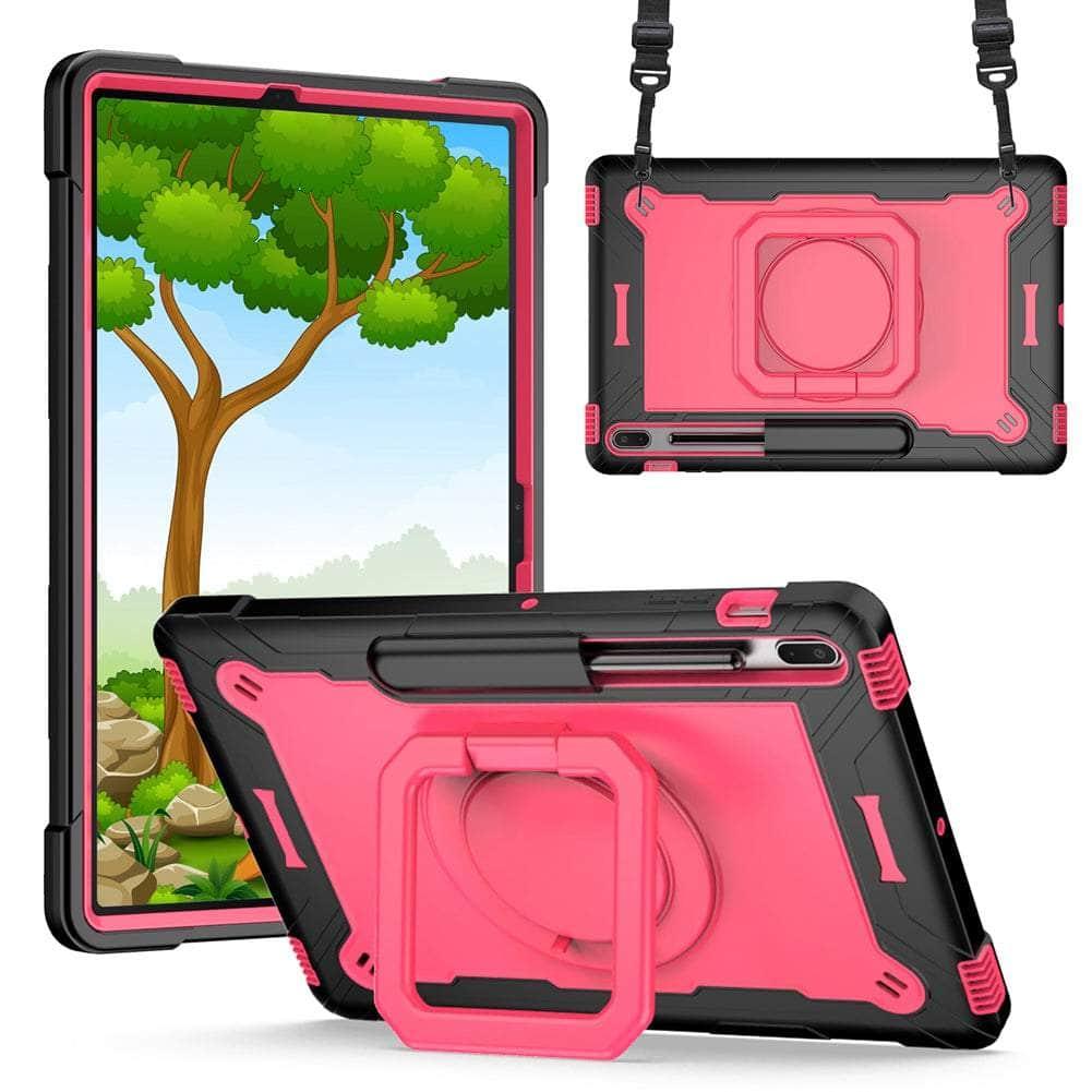 CaseBuddy Australia Casebuddy Galaxy Tab S8 Plus Shock Proof Child Shoulder Strap Case