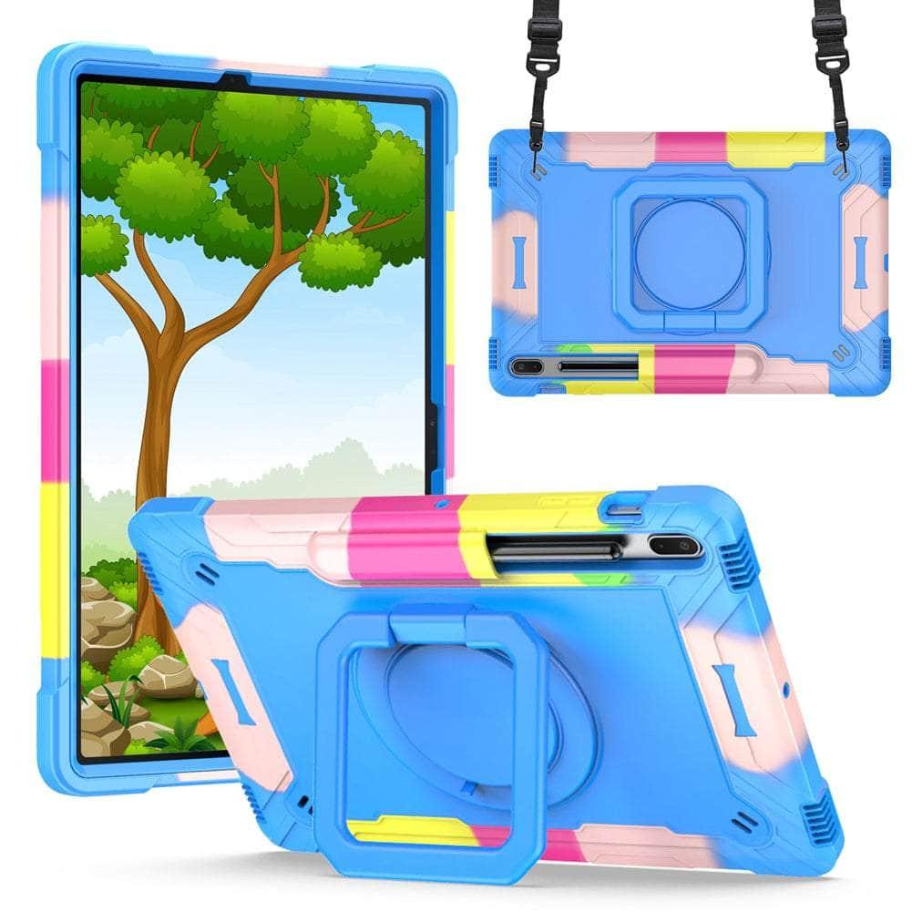 CaseBuddy Australia Casebuddy Galaxy Tab S8 Plus Shock Proof Child Shoulder Strap Case