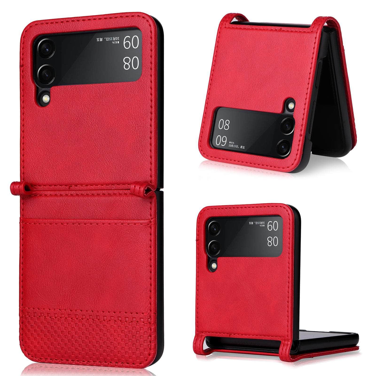 Casebuddy Galaxy Z Flip 3 Card Pocket Leather Case