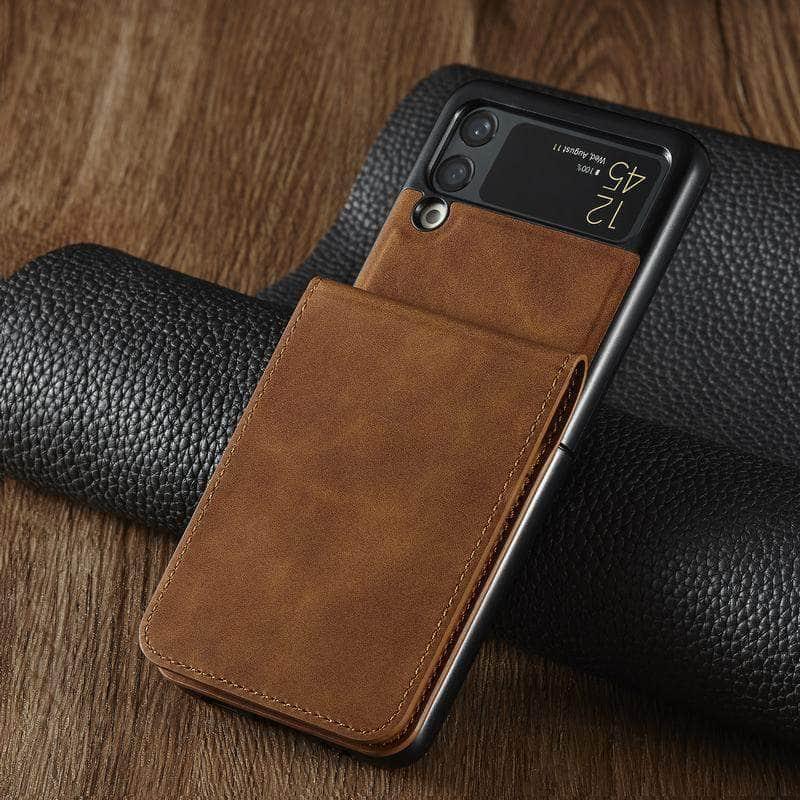 Casebuddy Galaxy Z Flip 3 Luxury Leather Wallet