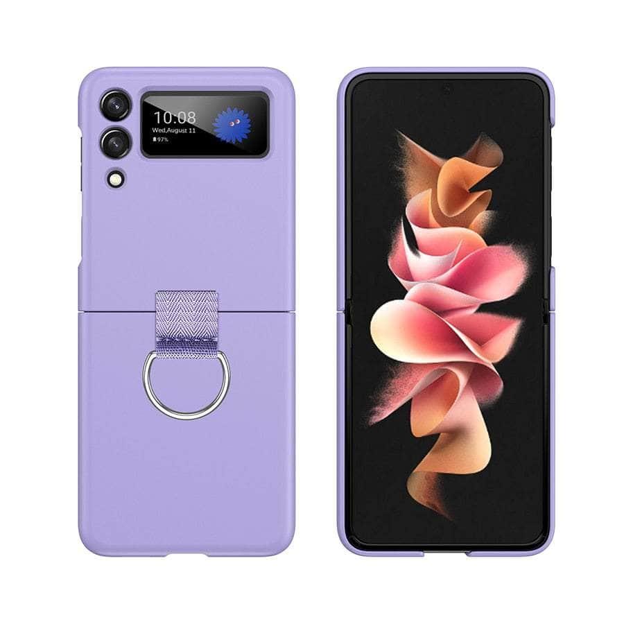 Casebuddy Purple / For Z Flip 3 Galaxy Z Flip 3 Shockproof Finger Ring