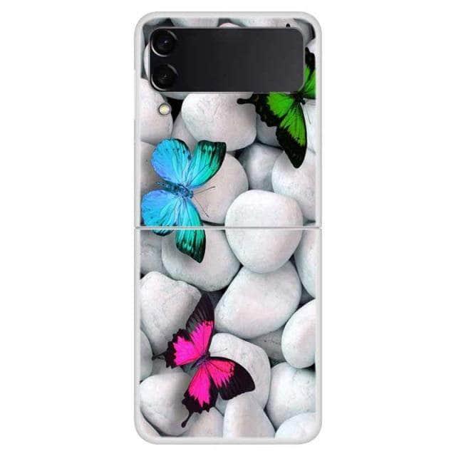 CaseBuddy Australia Casebuddy For Galaxy Z Flip 3 / 46 Galaxy Z Flip 3 Themed Clear Hard PC Back Cover