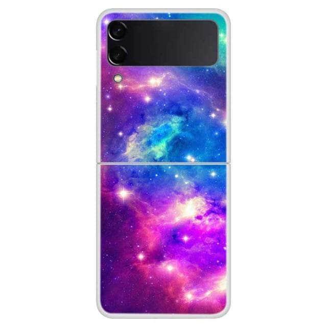 CaseBuddy Australia Casebuddy For Galaxy Z Flip 3 / 17 Galaxy Z Flip 3 Themed Clear Hard PC Back Cover