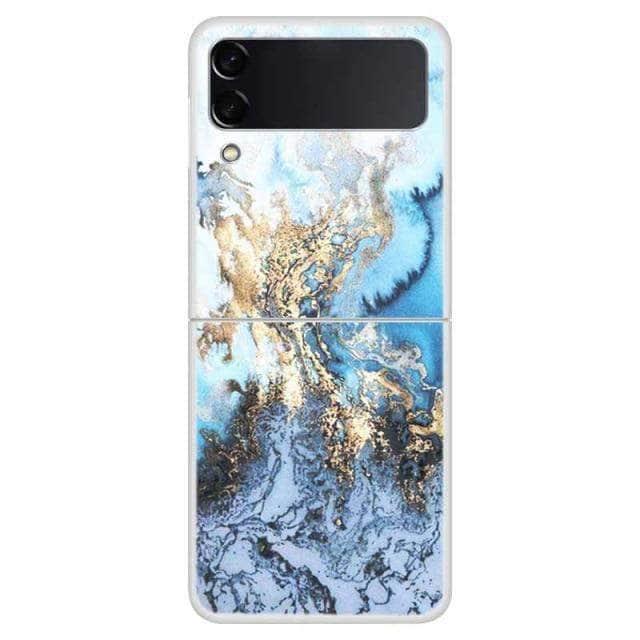 CaseBuddy Australia Casebuddy For Galaxy Z Flip 3 / 14 Galaxy Z Flip 3 Themed Clear Hard PC Back Cover