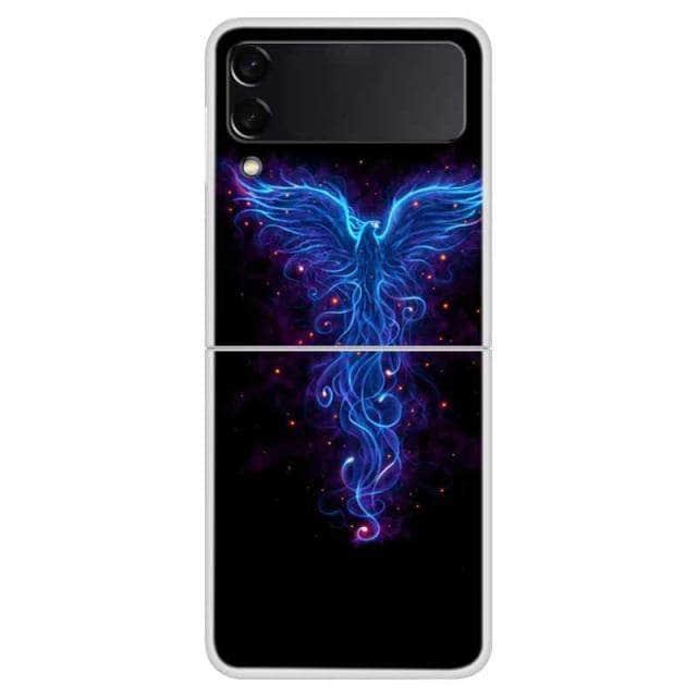 CaseBuddy Australia Casebuddy For Galaxy Z Flip 3 / 40 Galaxy Z Flip 3 Themed Clear Hard PC Back Cover