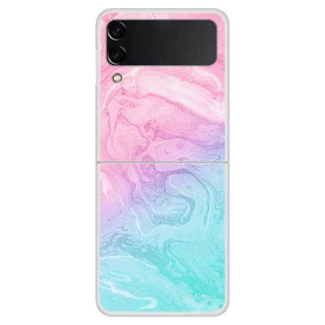 CaseBuddy Australia Casebuddy For Galaxy Z Flip 3 / 1 Galaxy Z Flip 3 Themed Clear Hard PC Back Cover