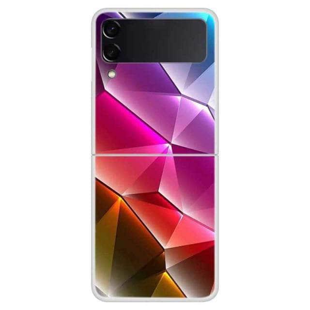 CaseBuddy Australia Casebuddy For Galaxy Z Flip 3 / 5 Galaxy Z Flip 3 Themed Clear Hard PC Back Cover