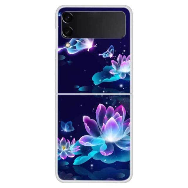 CaseBuddy Australia Casebuddy For Galaxy Z Flip 3 / 49 Galaxy Z Flip 3 Themed Clear Hard PC Back Cover