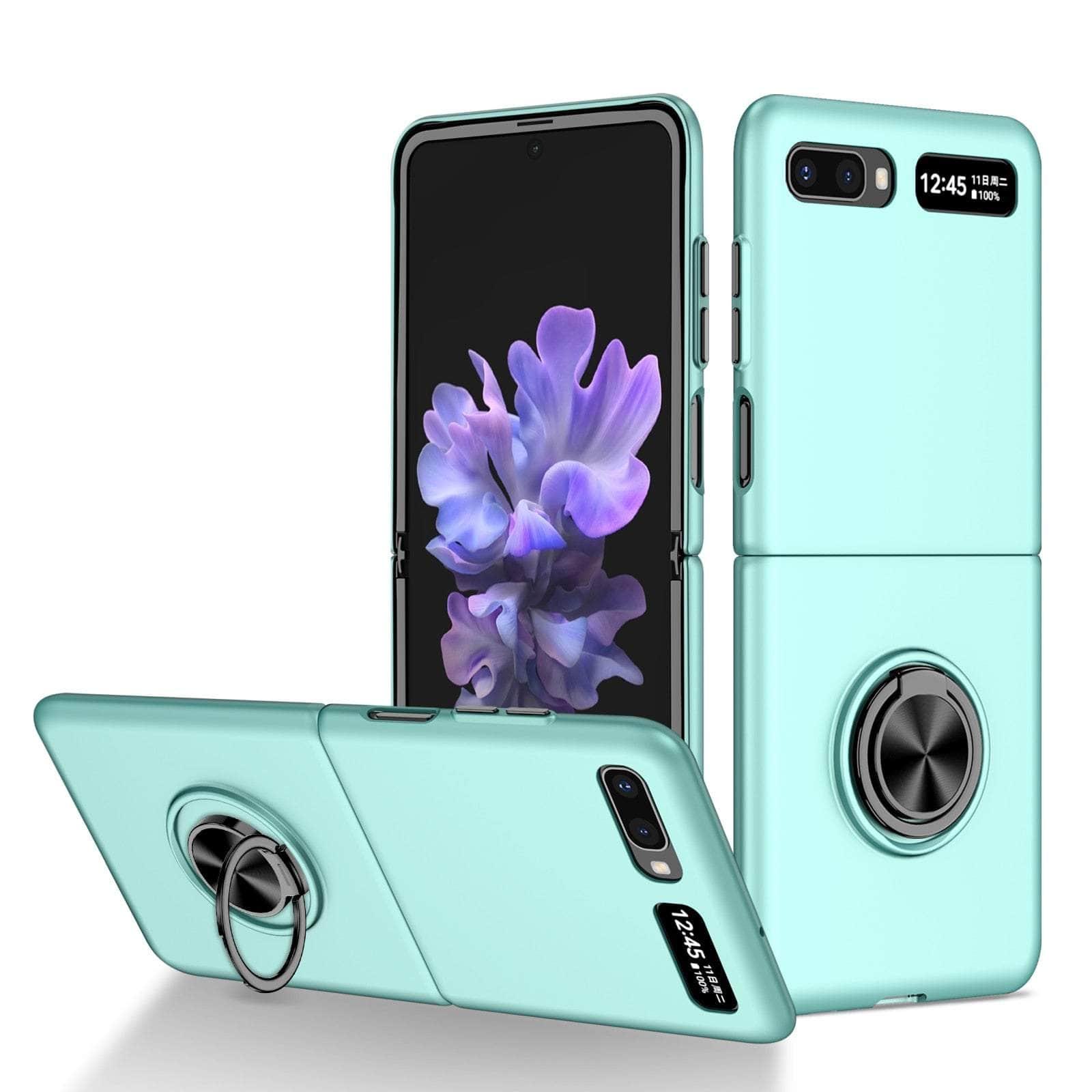 Casebuddy Sky Blue / for Samsung Z Flip 4 Galaxy Z Flip 4 Anti-Falling Kickstand Ring Case