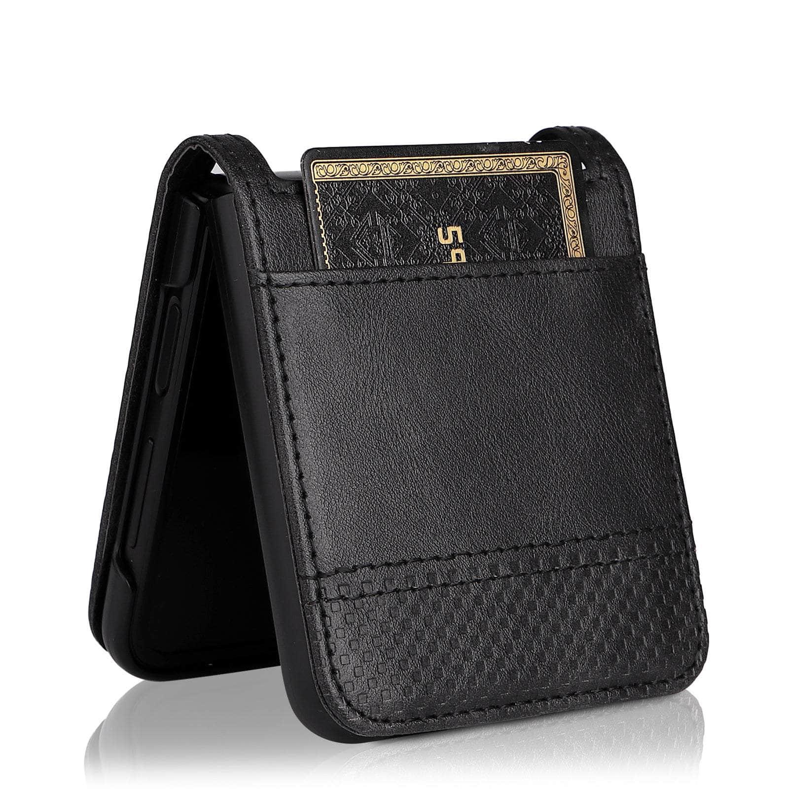 Casebuddy Galaxy Z Flip 4 Card Pocket Leather Case