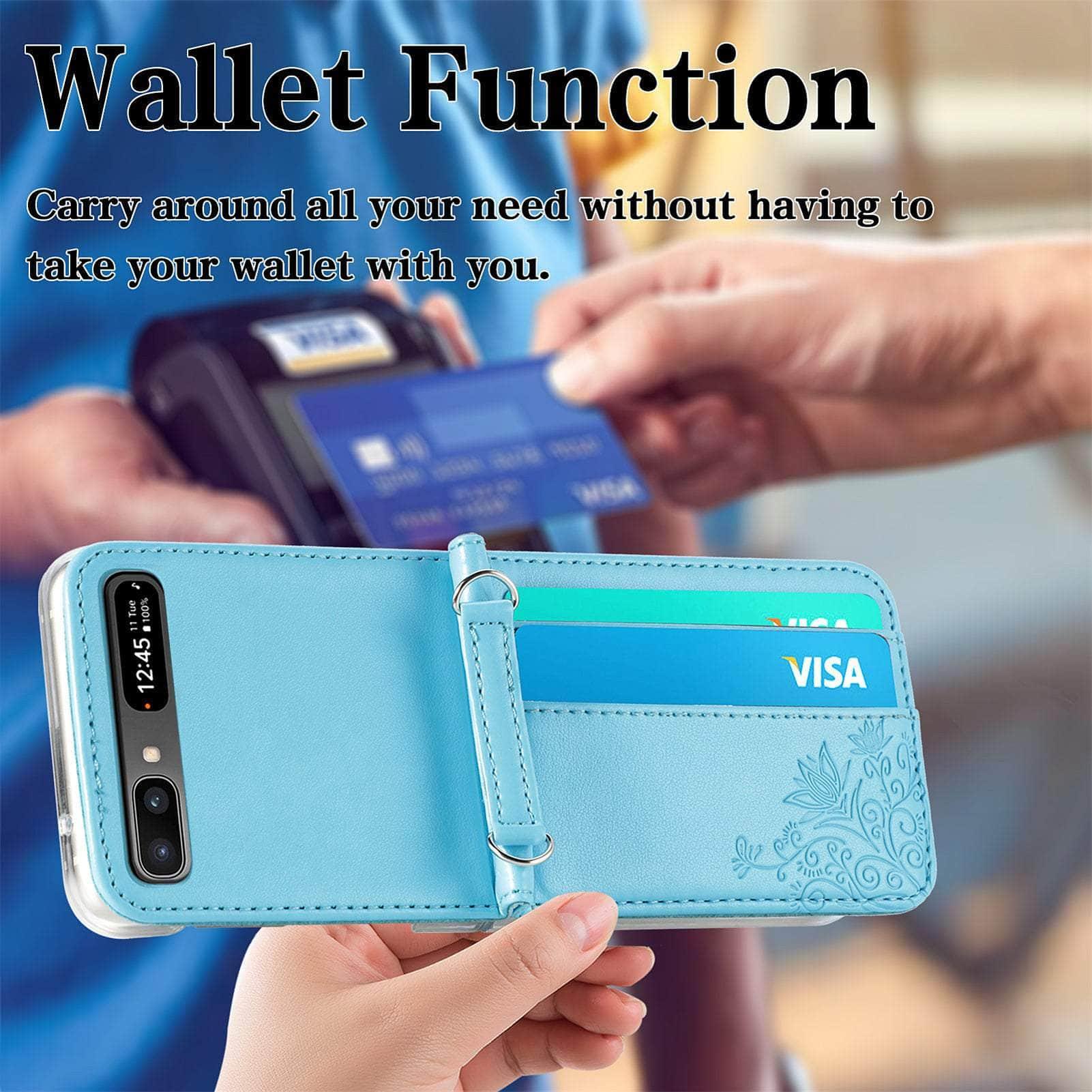 Casebuddy Galaxy Z Flip 4 Fashion Card Holder Wallet