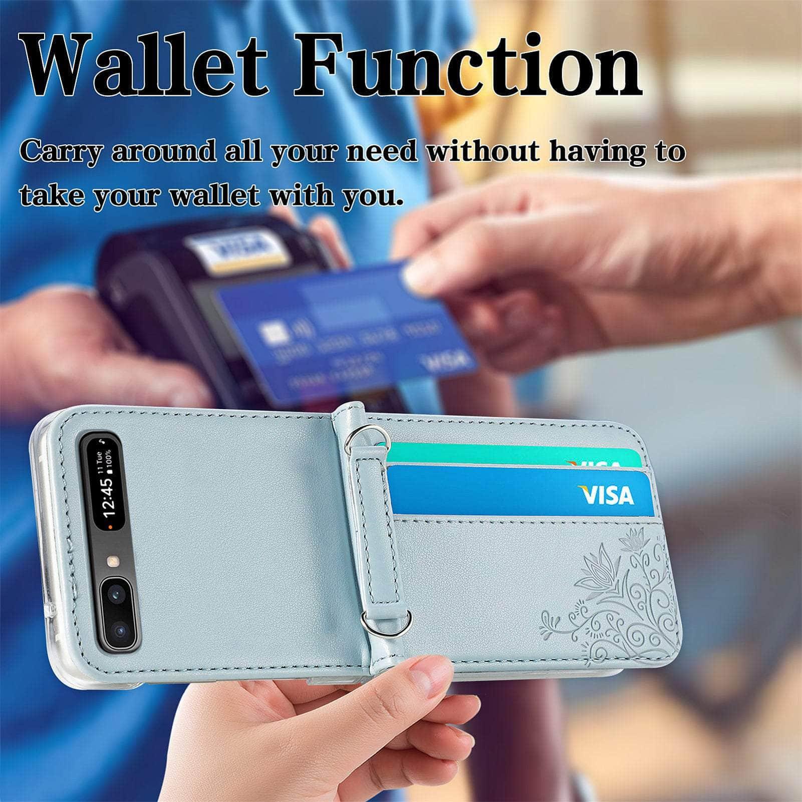 Casebuddy Galaxy Z Flip 4 Fashion Card Holder Wallet