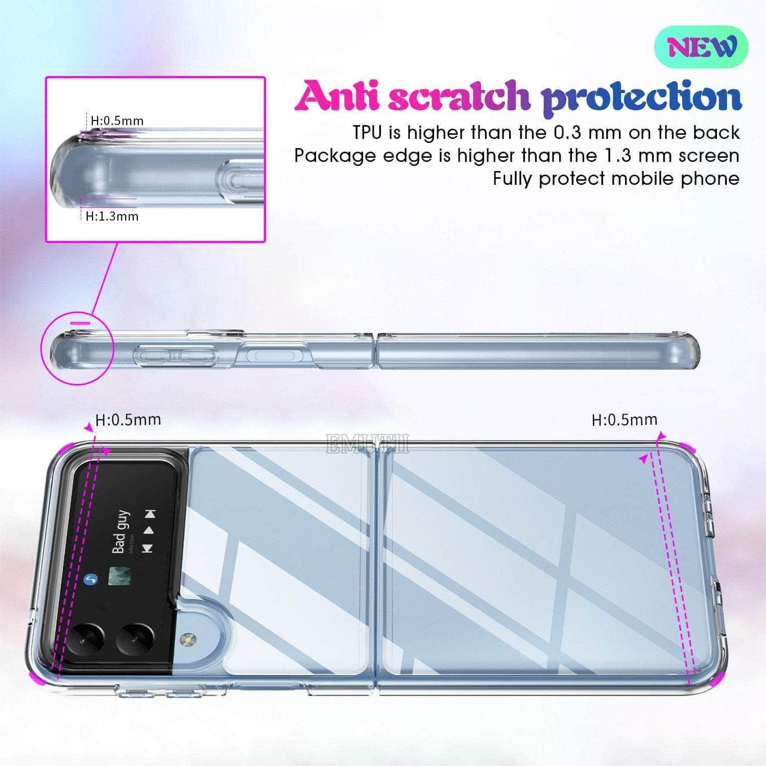 Casebuddy Galaxy Z Flip 4 TPU Soft Edge Hard Cover