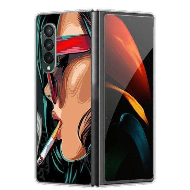 CaseBuddy Australia Casebuddy For Galaxy Z Fold 3 / 34 Galaxy Z Fold 3 5G Cartoon Hard PC Cover