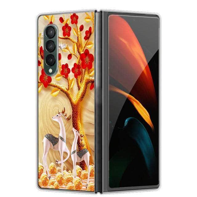 CaseBuddy Australia Casebuddy For Galaxy Z Fold 3 / 57 Galaxy Z Fold 3 5G Cartoon Hard PC Cover