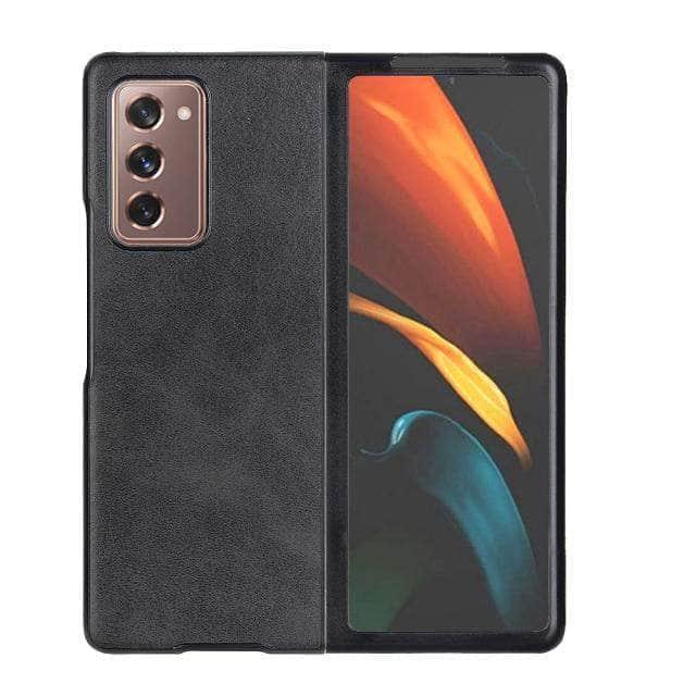 CaseBuddy Australia Casebuddy Z Fold 3 / black Galaxy Z Fold 3 5G Luxury Foldable Leather Back Cover