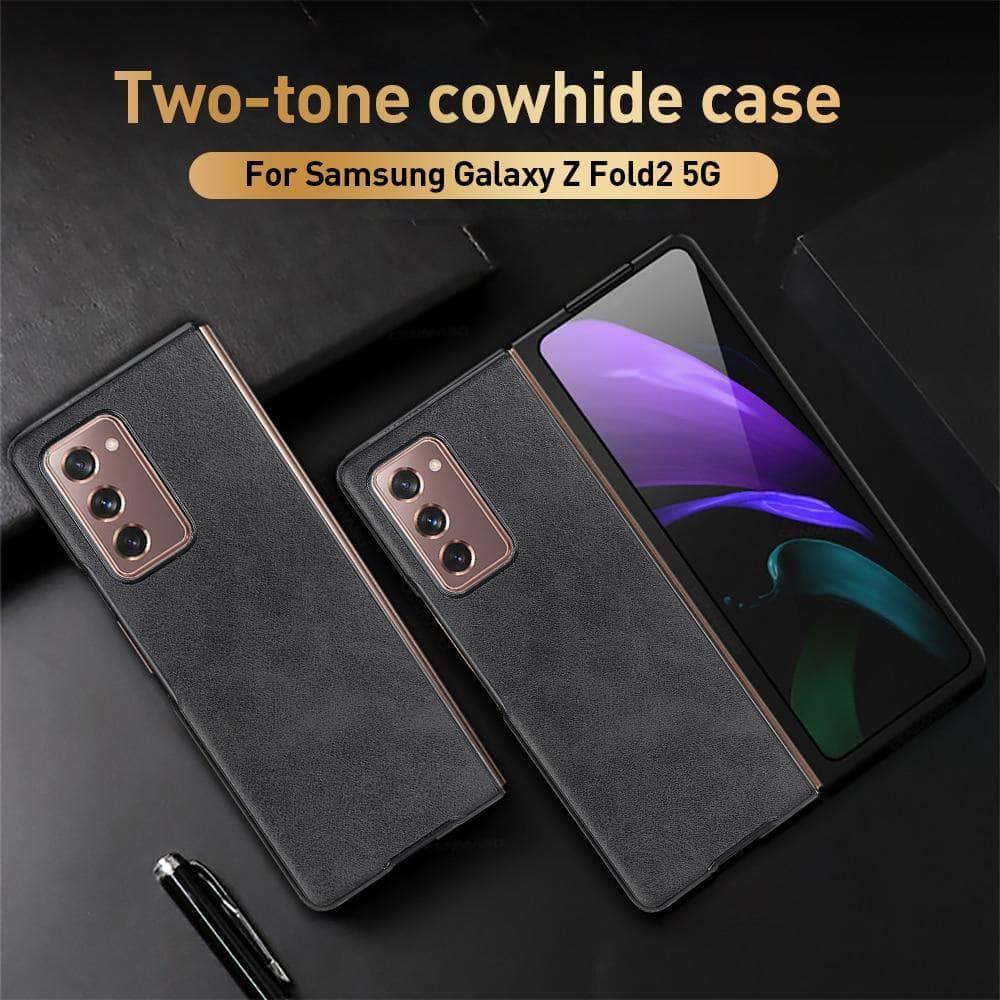 CaseBuddy Australia Casebuddy Galaxy Z Fold 3 5G Luxury Foldable Leather Back Cover