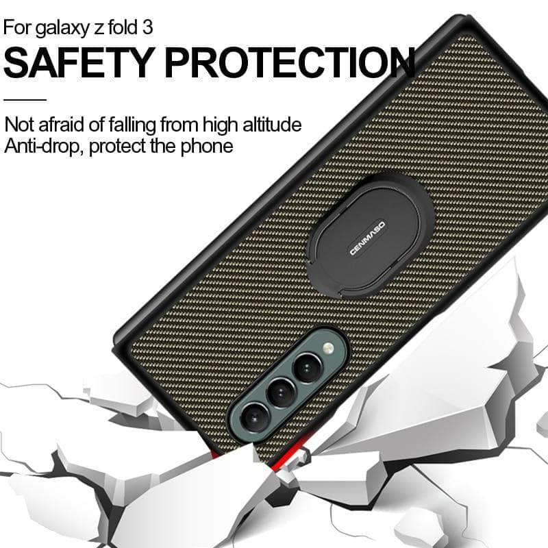 CaseBuddy Australia Galaxy Z Fold 3 Protective Cover with Ring Holder